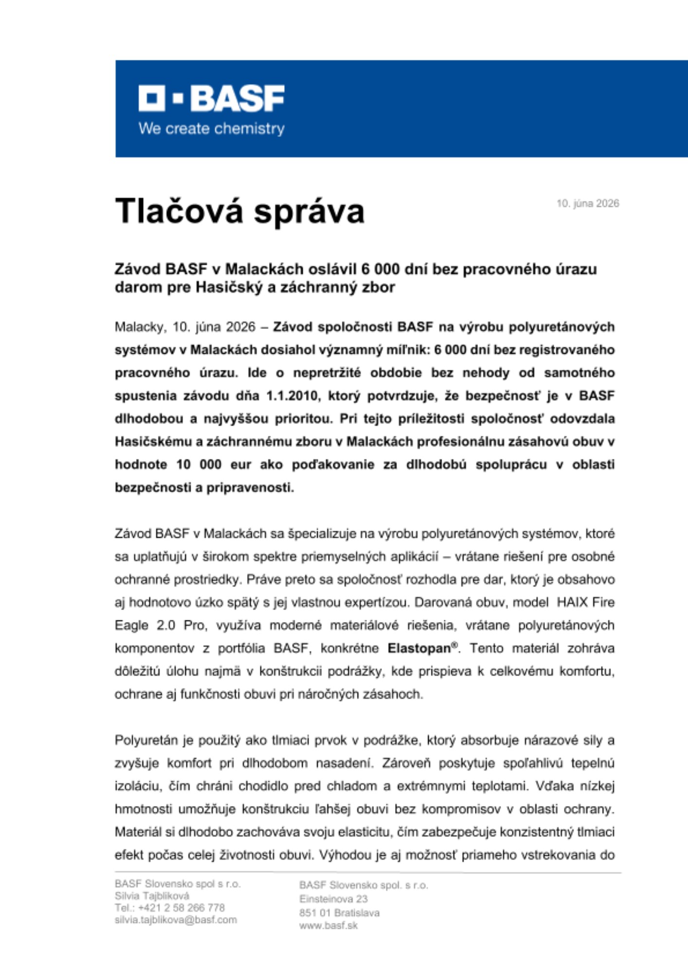 Tlačová správa Tlačová správa